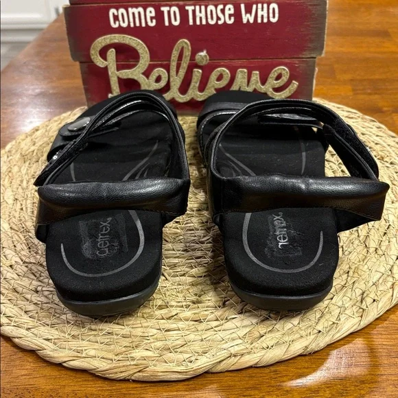 Aetrex black Scrappy Sandals - Picture 5 of 5